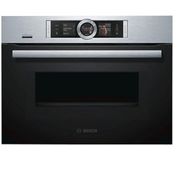 Bosch CNG6764S6B Built-In Multifunction Microwave Oven, Brushed Steel
